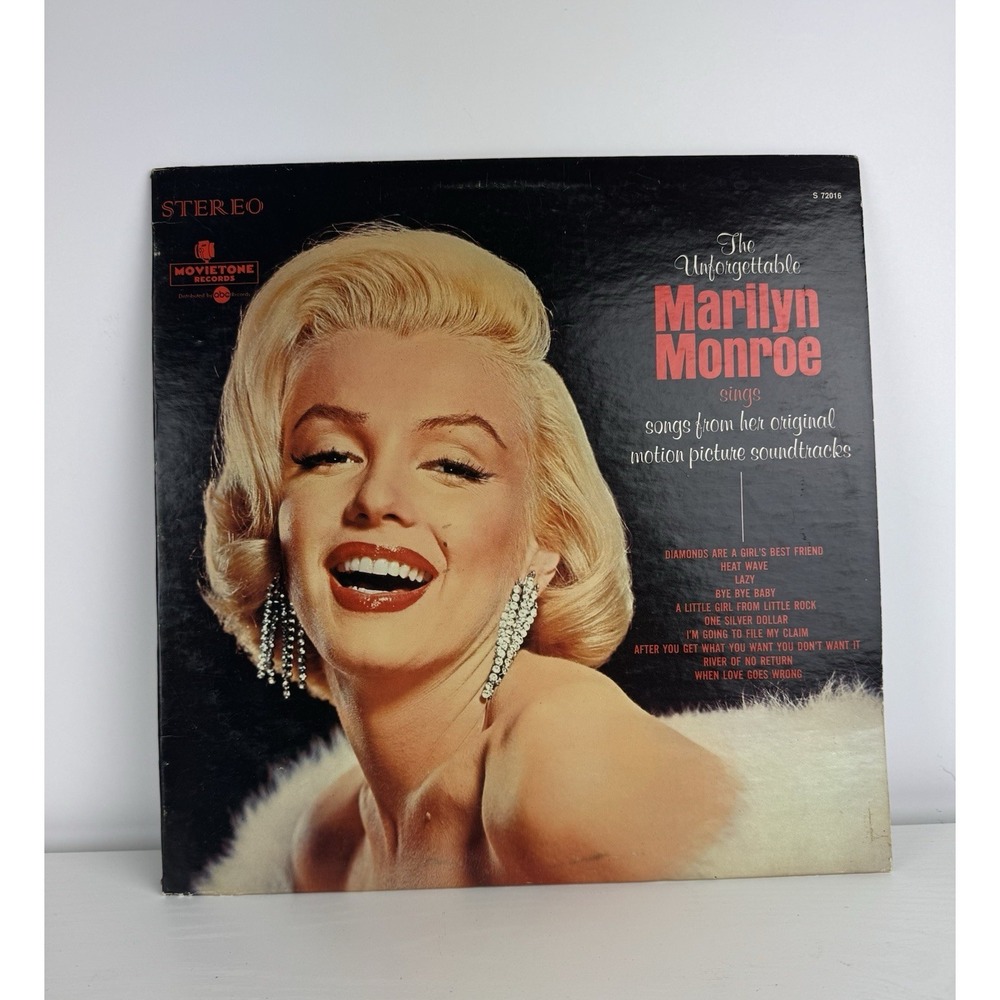 The Unforgettable Marilyn Monroe Sings Songs From Her Movies W/ INSERT Vinyl‎